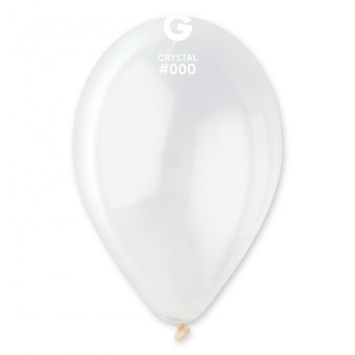 100 Balões Transparente Standard de 30 cm GEMAR