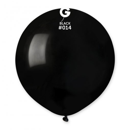 25 Balões Pretos grandes de 48 cm GEMAR - Image 2