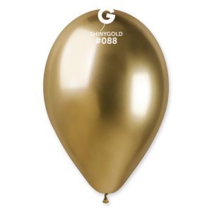50 Balões Ouro Cromados de 33 cm GEMAR