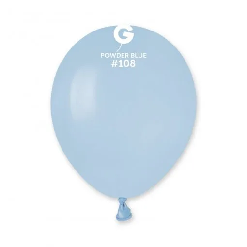 100 Balões Azul bebé de 13 cm GEMAR – Powder blue