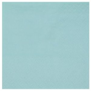 25 Guardanapos 21Cm Azul Bebé