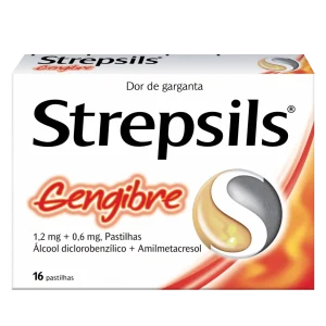 Strepsils Gengibre 16 pastilhas