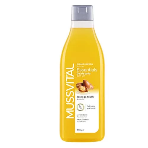 Mussvital Essentials Gel de Banho, Frasco 750ml Óleo de argão - Image 2