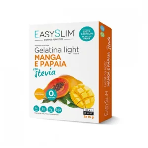 Easyslim Gelatina em pó light com stevia, 2 Saqueta Manga e Papaia