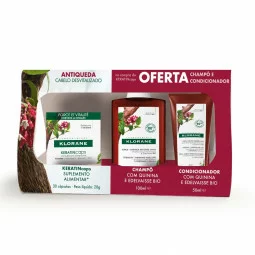 Klorane Keratincaps 30 cápsulas + Oferta Champô de Quinina/Edelvaisse Bio 100mL + Oferta Bálsamo Após-Champô de Quinina/Edelvaisse Bio 50 mL