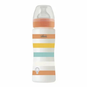 Chicco Well Being Biberão Laranja 330mL Fluxo Rápido 1 biberão