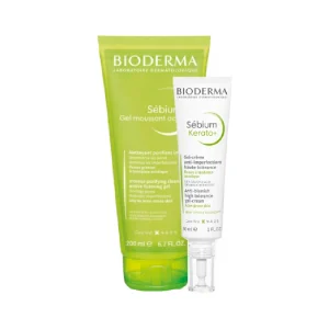 Bioderma Sébium Kerato+ Gel-Creme 30mL + Sebium Gel Moussant Actif 200mL