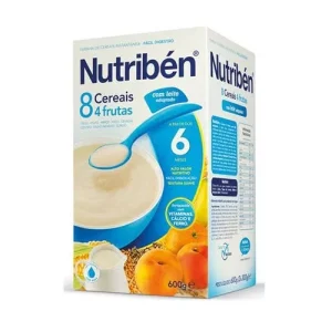 Nutribén Farinha láctea, 2 Saco 300g 6M+ 8 Cereais e 4 Frutas