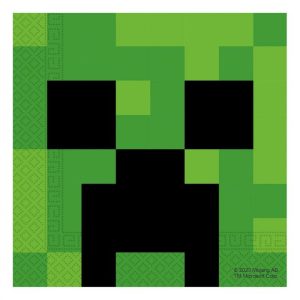 Guardanapos de papel Minecraft, 33×33 cm, 20 unid.