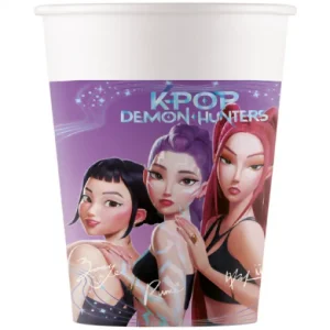 8 Copos KPop Demon Hunters 200ml