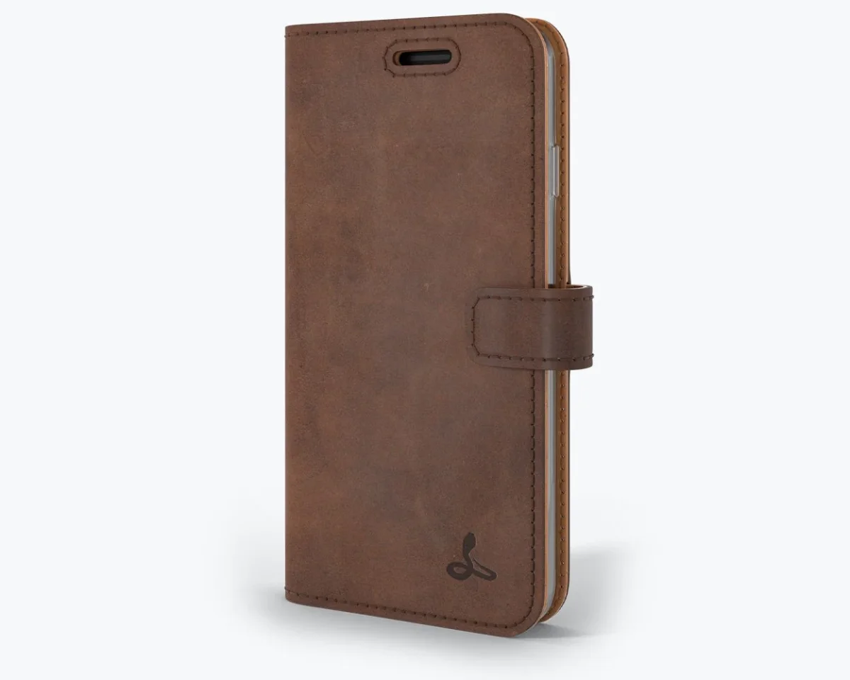 Apple iPhone SE (2020) / SE (2022) - Vintage Leather Wallet Phone Case