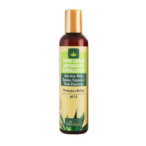 Creme Capilar Sem Enxágue Fortalecedor Livealoe – 200ml