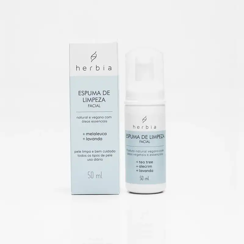 Espuma de Limpeza Facial Herbia – 50ml