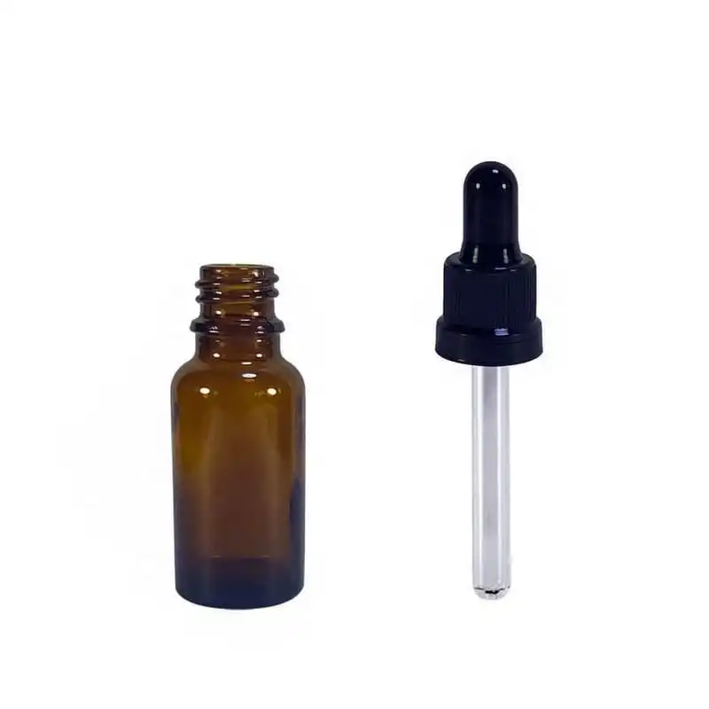 Frasco de Vidro Âmbar Conta-Gotas para Sinergias – 20ml - Image 3