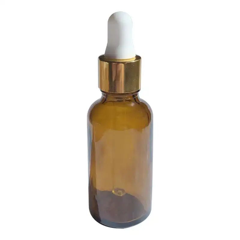 Frasco de Vidro Ambar Conta Gotas – 30ml
