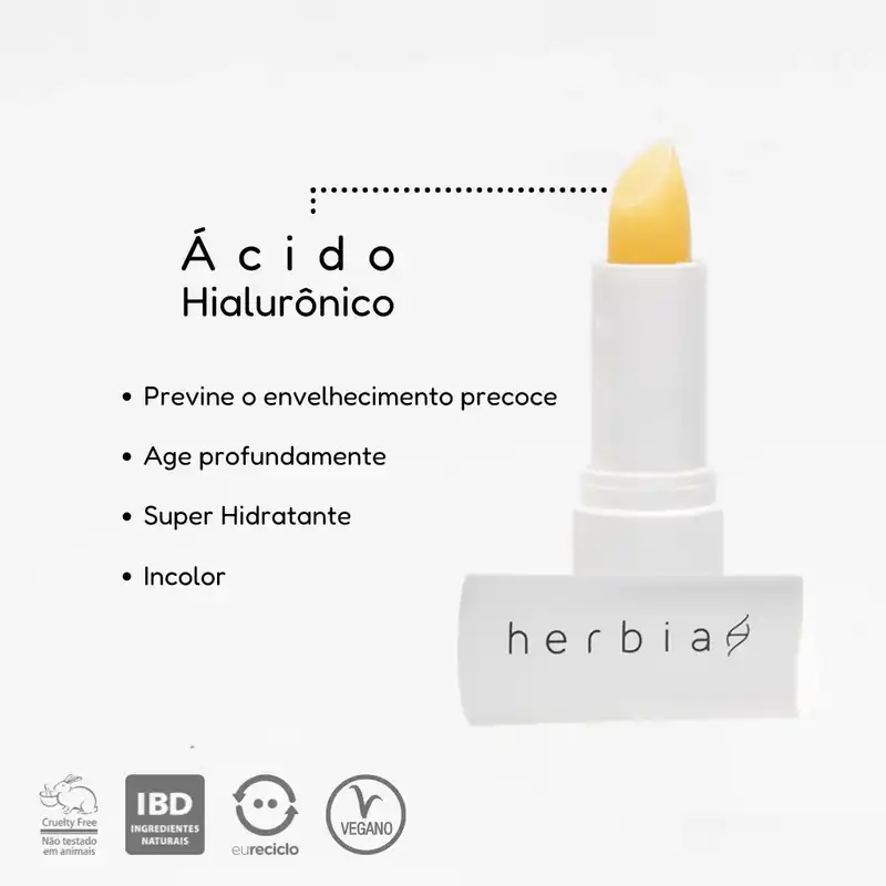 Lip Balm com Ácido Hialurônico Herbia - Image 4