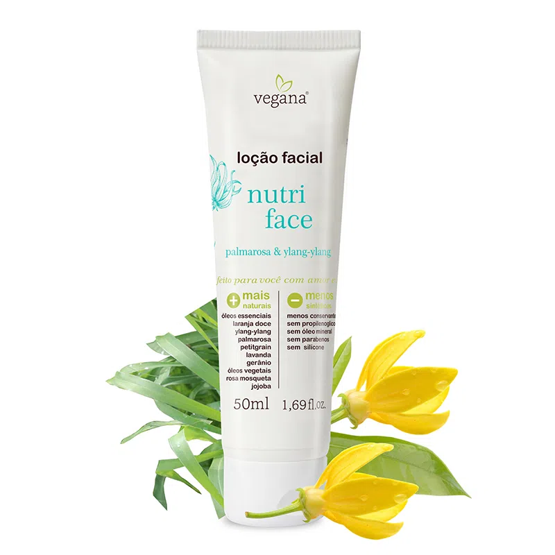 Loção Facial Vegana Nutriface Palmarosa & Ylang Ylang WNF - Image 2