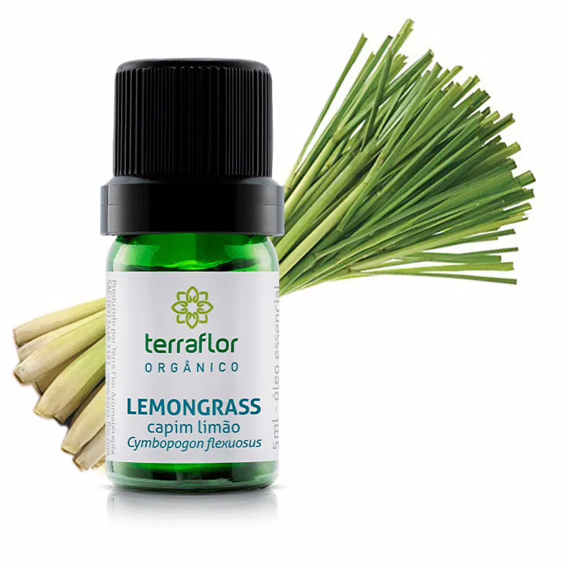 Óleo Essencial de Lemongrass (Capim Limão) Orgânico Terraflor – 05ml