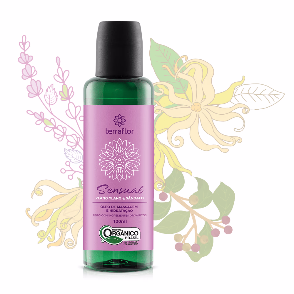 Óleo de Massagem Sensual Orgânico – 120ml