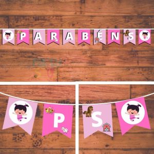 Bandeirola Para O Tema Pequena Lola