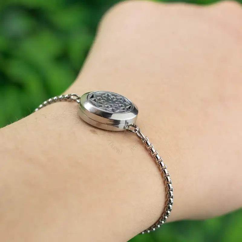 Pulseira Difusora Mandala Aço Inox Premium 316L – 20mm - Image 5