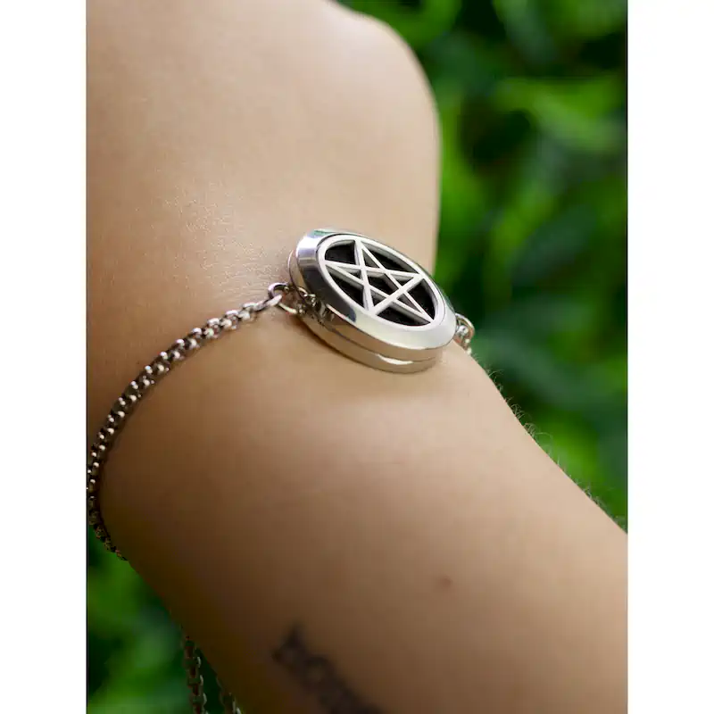 Pulseira Difusora Pentagrama Aço Inox Premium 316L- 25mm - Image 5