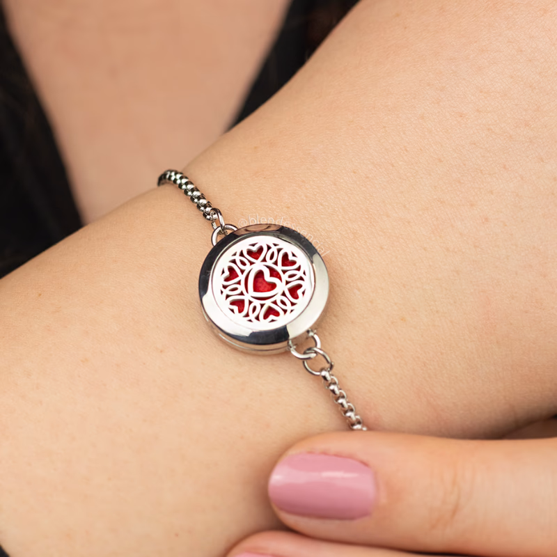 Pulseira Difusora Coração Aço Inox Premium 316L – 20mm - Image 2