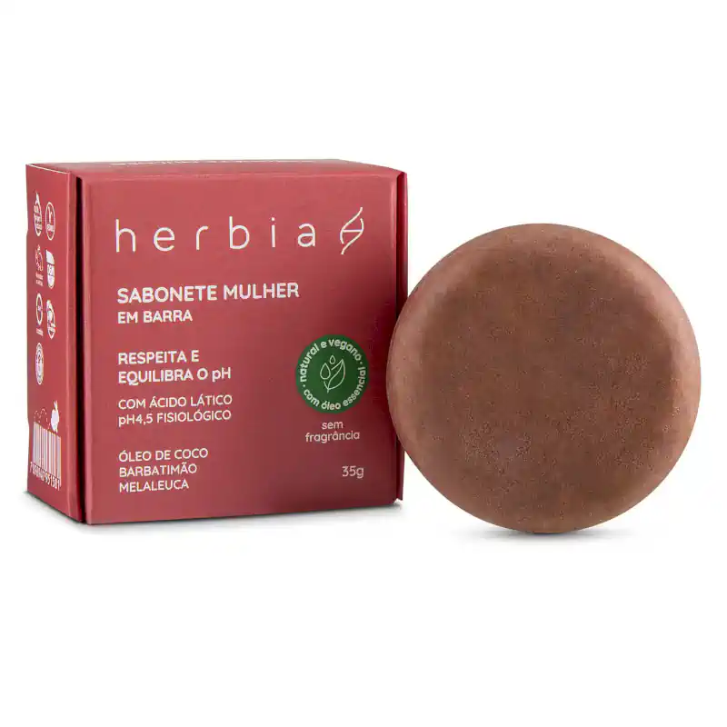 Sabonete Íntimo Vegano Mulher Herbia – 100g - Image 2