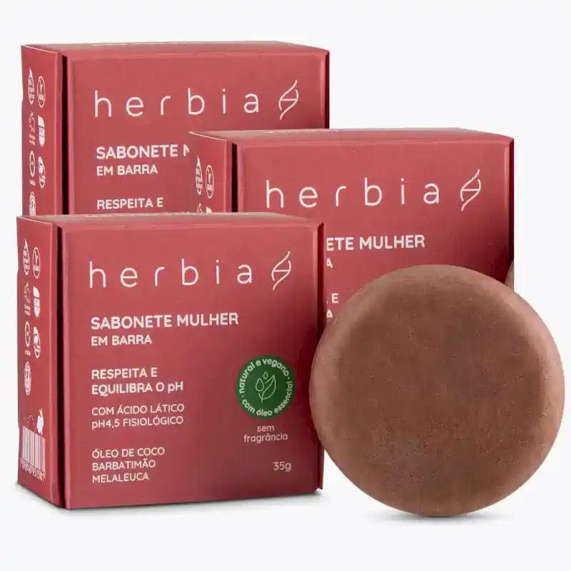 Sabonete Íntimo Vegano Mulher Herbia – 100g - Image 4