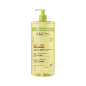 A-Derma Exomega Control Óleo de banho Frasco 1000ml