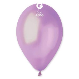 100 Balões Lavanda Metalizados de 28 cm GEMAR