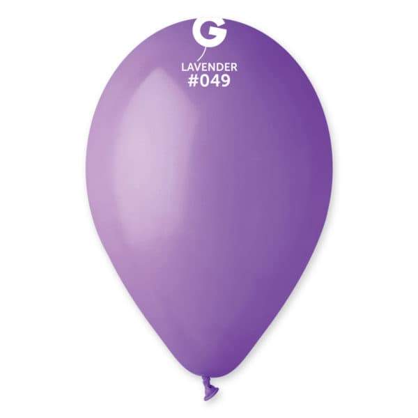 100 Balões Lavanda Standard de 30 cm GEMAR