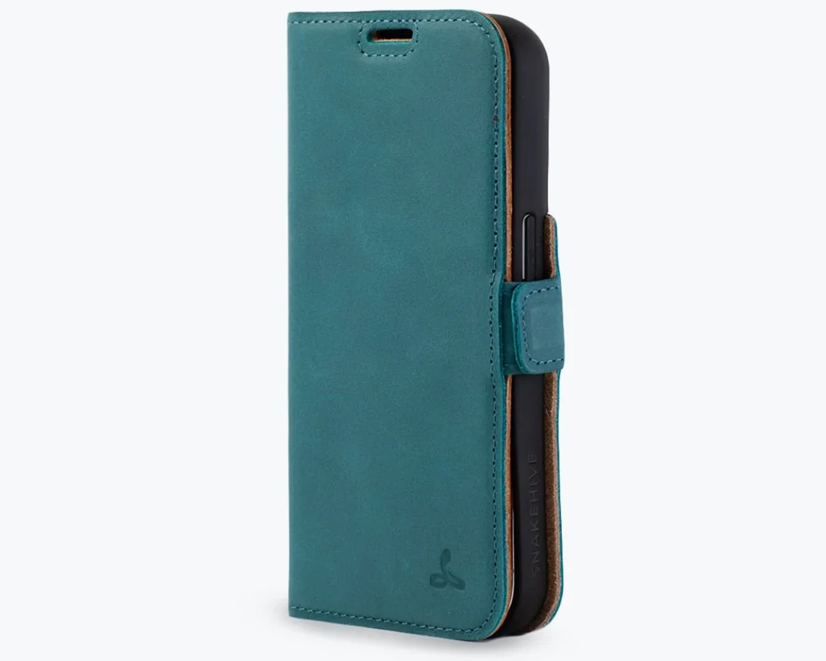 Apple iPhone 15 Pro - Vintage Leather Wallet Phone Case (Side Clasp) - Image 8