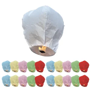 25 Lanternas De São João 90Cm – Cores sortidas