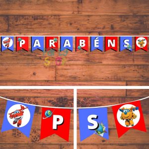 Bandeirola Para O Tema Super Wings