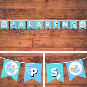 Bandeirola Para O Tema Baby Shower