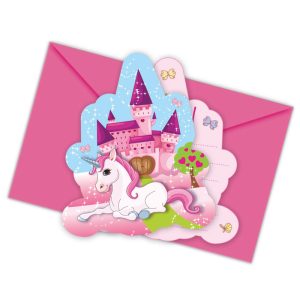 Convites Unicornio 6X