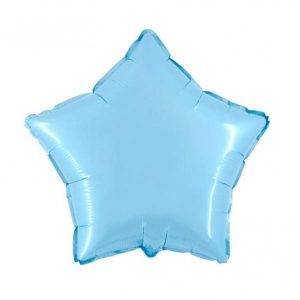 Balão Estrela Foil 45 Cm – Azul Bebé