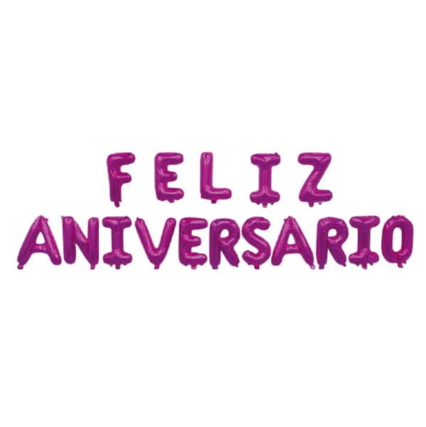 Balões Feliz Aniversário – Rosa
