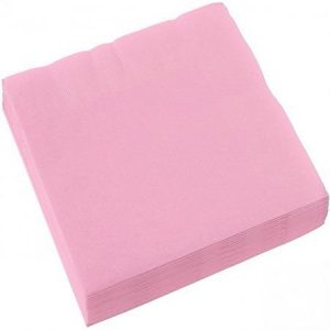 Guardanapos Rosa Bebé 24cm
