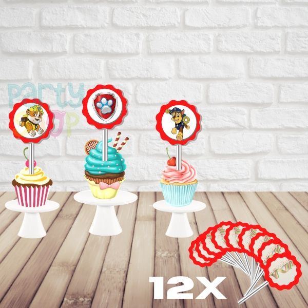 Mini Toppers Para Festa De Patrulha Pata - Image 2