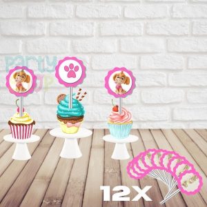 Mini Toppers Para Festa De Patrulha Pata Skye
