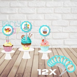 Mini Toppers Para Festa De Primeiro Aniversário