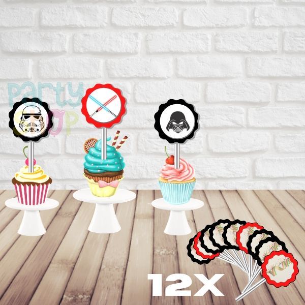 Mini Toppers Para Festa De Star Wars