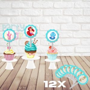 Mini Toppers Para Festa De Ariel