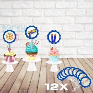 Mini Toppers Para Festa De Nerf