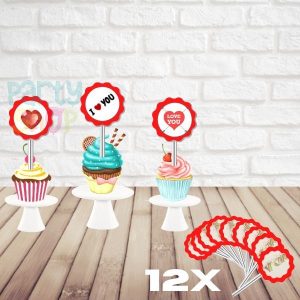 Mini Toppers Para Festa De Love