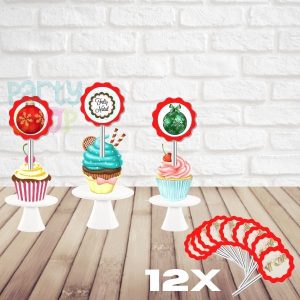 Mini Toppers Para Festa De Natal