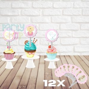 Mini Toppers Para Festa De Batismo