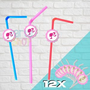 12 Palhinhas Para Festa De Barbie